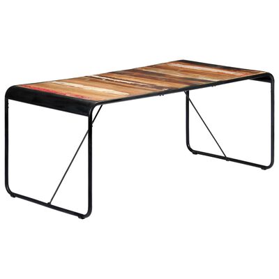 vidaXL Eettafel 180x90x76 cm massief gerecycled hout