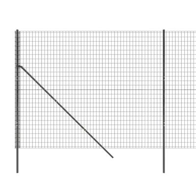 vidaXL Draadgaashek 1,6x10 m gegalvaniseerd staal antracietkleurig