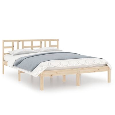 vidaXL Bedframe massief hout 120x190 cm