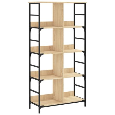 vidaXL Boekenrek 78,5x33x153 cm bewerkt hout sonoma eikenkleurig