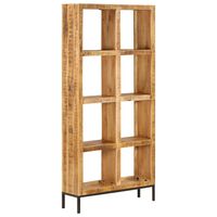 vidaXL Boekenkast 80x25x175 cm massief mangohout