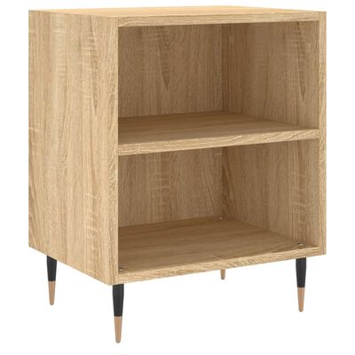 vidaXL Nachtkastjes 2 st 40x30x50 cm bewerkt hout sonoma eikenkleurig