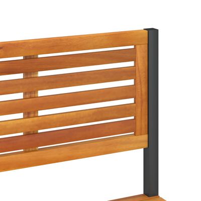 vidaXL Tuinwerktafel 90x50x110 cm massief acaciahout en staal