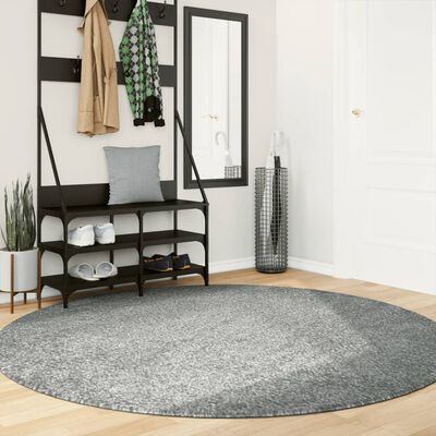 vidaXL Vloerkleed PAMPLONA shaggy hoogpolig modern Ø 200 cm groen