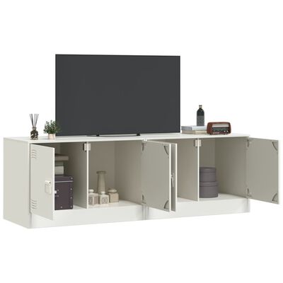 vidaXL Tv-meubelen 2 st 67x39x44 cm staal wit