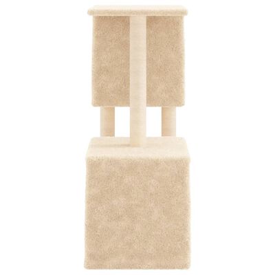 vidaXL Kattenmeubel met sisal krabpalen 86 cm crèmekleurig