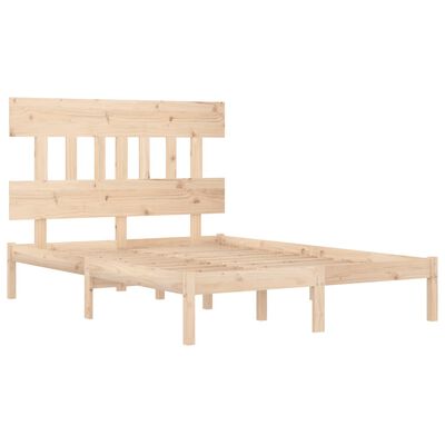 vidaXL Bedframe massief hout 140x190 cm