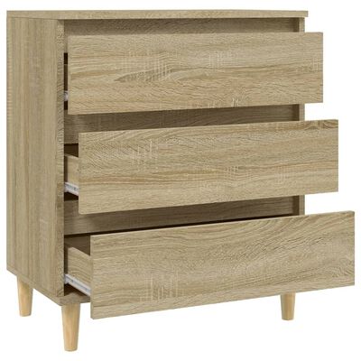 vidaXL Dressoir 60x35x70 cm bewerkt hout sonoma eikenkleurig