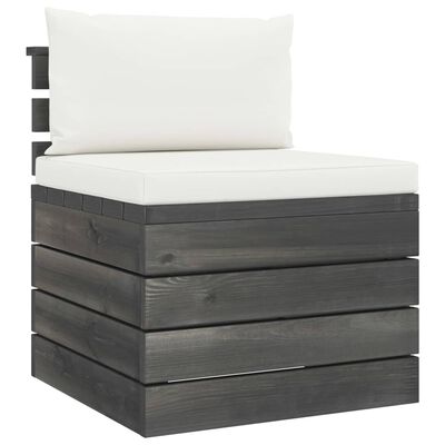 vidaXL 12-delige Loungeset met kussens pallet massief grenenhout