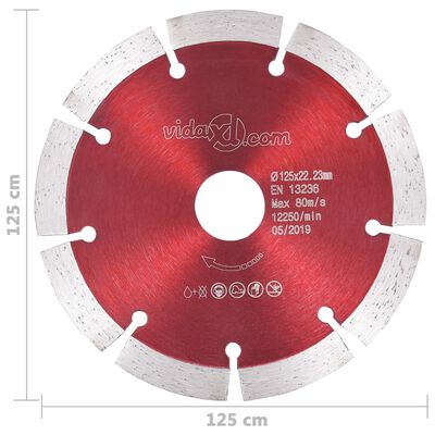 vidaXL Diamantzaagbladen 2 st 125 mm staal