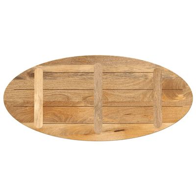 vidaXL Tafelblad ovaal 140x50x3,8 cm massief mangohout