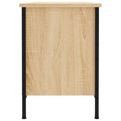 vidaXL Schoenenkast 100x35x50 cm bewerkt hout sonoma eikenkleurig