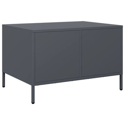 vidaXL Tv-meubel 68x50x43,5 cm koudgewalst staal antracietkleurig