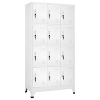 vidaXL Lockerkast met 12 compartimenten 90x45x180 cm