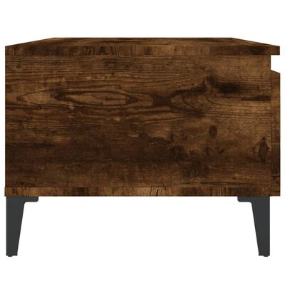 vidaXL Bijzettafels 2 st 50x46x35 cm bewerkt hout gerookt eikenkleurig