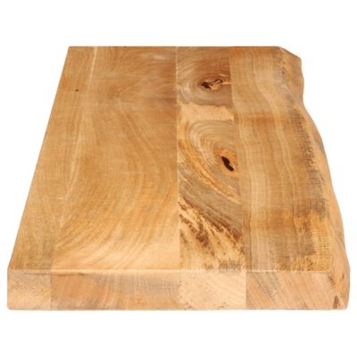 vidaXL Tafelblad met natuurlijke rand 110x40x2,5 cm massief mangohout