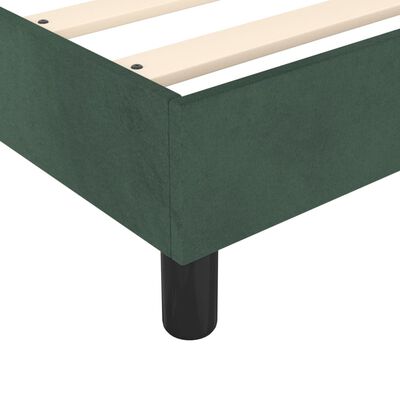 vidaXL Bedframe fluweel donkergroen 90x190 cm