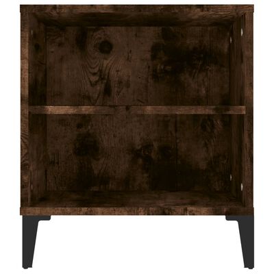 vidaXL Tv-meubel 102x44,5x50 cm bewerkt hout gerookt eikenkleurig