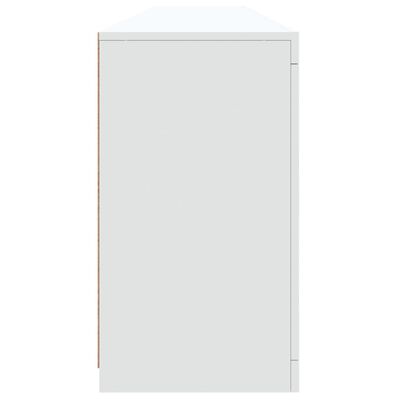 vidaXL Dressoir met LED-verlichting 202x37x67 cm wit