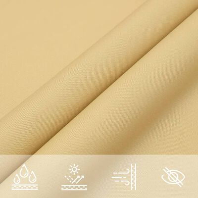 vidaXL Zonnezeil 4,5x2,5 m 100% polyester oxford zandkleurig