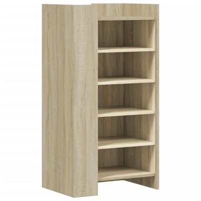 vidaXL Schoenenkast 52x37,5x100 cm bewerkt hout sonoma eikenkleurig