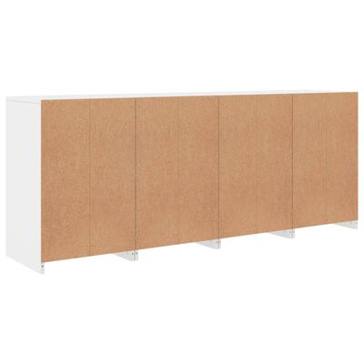 vidaXL Dressoir met LED-verlichting 164x37x67 cm wit