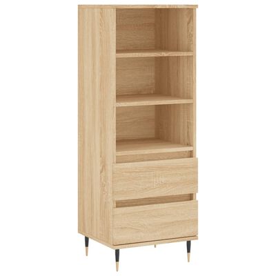 vidaXL Hoge kast 40x36x110 cm bewerkt hout sonoma eiken