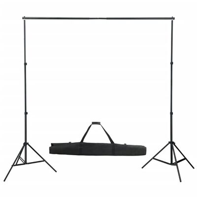 vidaXL Fotostudioset met lampen, paraplu's, achtergrond en reflector