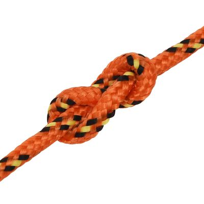 vidaXL Boottouw 4 mm 25 m polypropyleen oranje