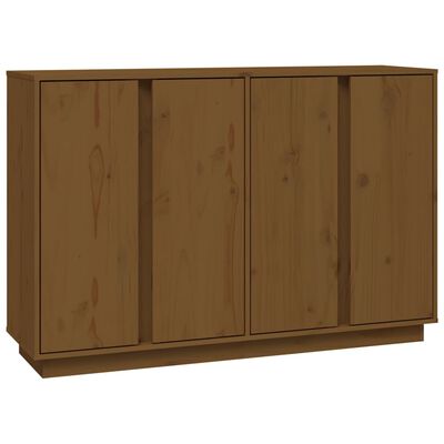 vidaXL Dressoir 120x35x80 cm massief grenenhout honingbruin