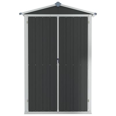 vidaXL Tuinschuur 116x45x175 cm gegalvaniseerd staal grijs