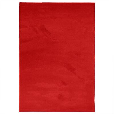 vidaXL Vloerkleed OVIEDO laagpolig 140x200 cm rood