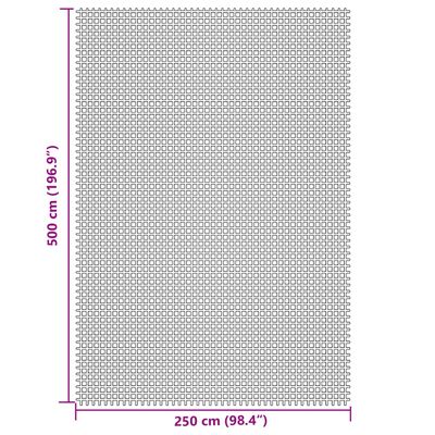 vidaXL Kampeerkleed 5x2,5 m lichtgrijs