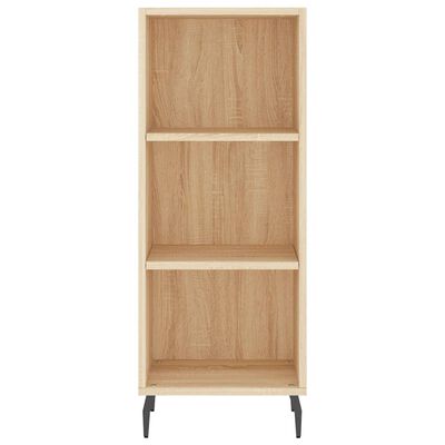 vidaXL Dressoir 34,5x32,5x90 cm bewerkt hout sonoma eikenkleurig