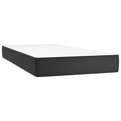 vidaXL Boxspring met matras en LED kunstleer zwart 200x200 cm