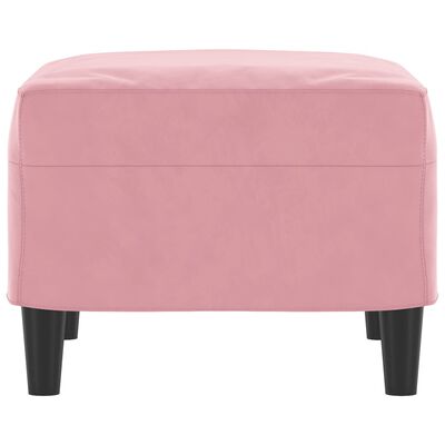 vidaXL Voetenbank 60x50x41 cm fluweel roze