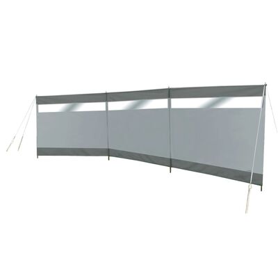 Bo-Camp Windscherm met raam Dennis 500x140 cm grijs