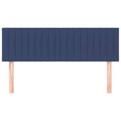 vidaXL Hoofdborden 2 st 72x5x78/88 cm stof blauw