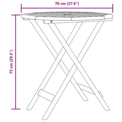 vidaXL 3-delige Bistroset poly rattan en massief hout zwart