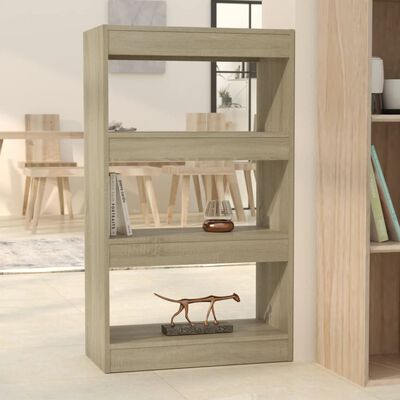 vidaXL Boekenkast/kamerscherm 60x30x103 cm bewerkt hout sonoma eiken