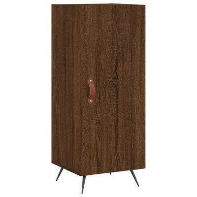 vidaXL Hoge kast 34,5x34x180 cm bewerkt hout bruin eikenkleur