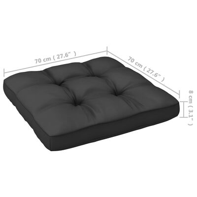 vidaXL 9-delige Loungeset met kussens massief grenenhout