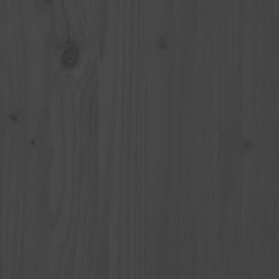 vidaXL Slaapbank massief grenenhout grijs 90x200 cm
