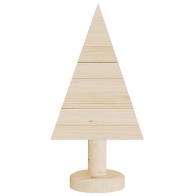 vidaXL Kerstdecoraties kerstboom 2 st 30 cm massief grenenhout