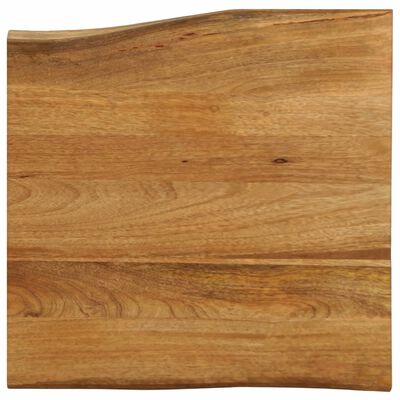 vidaXL Tafelblad met natuurlijke rand 60x60x3,8 cm massief mangohout