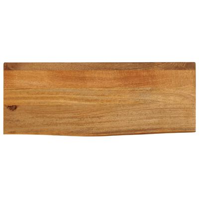 vidaXL Tafelblad met natuurlijke rand 80x20x2,5 cm massief mangohout