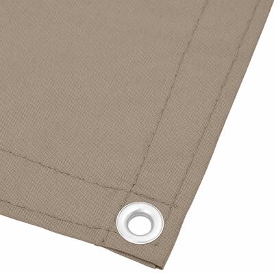 vidaXL Balkonscherm 120x700 cm 100% oxford polyester taupe