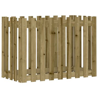 vidaXL Plantenbak verhoogd hekontwerp 100x50x70 cm geïmpregneerd hout