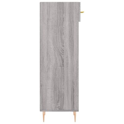 vidaXL Schoenenkast 30x35x105 cm bewerkt hout grijs sonoma eikenkleur