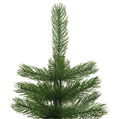 vidaXL Kunstkerstboom met standaard smal 210 cm PE